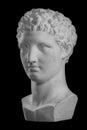 Plaster bust sculpture portrait of a man Hermes