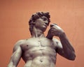 Plaster cast of David by Michelangelo, London, UK. Royalty Free Stock Photo