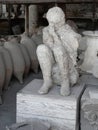 Plaster cast of a woman killed in Pompeii