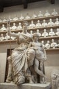 Plaster casts by Lorenzo Bartolini at the Gipsoteca Bartolini in the Gallery of the Academy of Florence, Italy Royalty Free Stock Photo