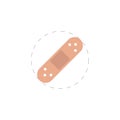 Plaster clipart. Plaster colorful flat icon