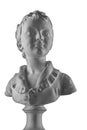 Plaster figure of a boy bust, portrait Brozhinar Alexander, son of the architect Bronyart.