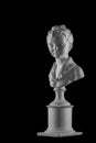 Plaster figure of a boy bust, portrait Brozhinar Alexander, son of the architect Bronyart.