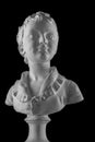Plaster figure of a boy bust, portrait Brozhinar Alexander, son of the architect Bronyart.