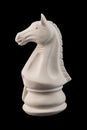 Plaster figurine chess piece horse Royalty Free Stock Photo