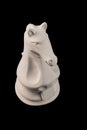 Plaster figurine chess piece horse Royalty Free Stock Photo