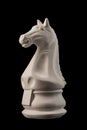 Plaster figurine chess piece horse Royalty Free Stock Photo