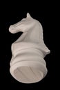 Plaster figurine chess piece horse Royalty Free Stock Photo