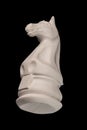 Plaster figurine chess piece horse Royalty Free Stock Photo