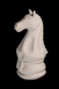 Plaster figurine chess piece horse Royalty Free Stock Photo