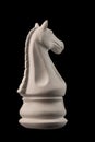 Plaster figurine chess piece horse Royalty Free Stock Photo