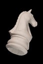Plaster figurine chess piece horse Royalty Free Stock Photo
