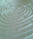 Plaster Labyrinth Close Up Royalty Free Stock Photo