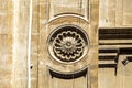 plaster rosette on the wall. Exterior Royalty Free Stock Photo