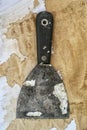 Plaster trowel tools spatula Royalty Free Stock Photo