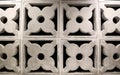 Plaster walls made of floral patterns With ventilation holes Royalty Free Stock Photo