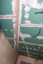 Plasterboard ceiling installation