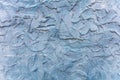 Plastered wall blue color, rough surface full background, texture Royalty Free Stock Photo