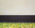 Plastered wall and grass Royalty Free Stock Photo