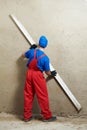 Plasterer at work Royalty Free Stock Photo