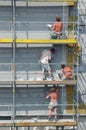 Plasterers at work Royalty Free Stock Photo