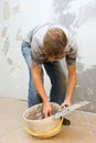 Plastering Royalty Free Stock Photo