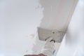 Plastering a ceiling Royalty Free Stock Photo