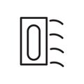 Plastering process icon Outline vector for web ui