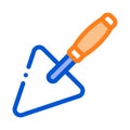 Plastering Trowel Icon Vector Outline Illustration Royalty Free Stock Photo