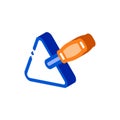 Plastering Trowel Isometric Icon Vector Illustration Royalty Free Stock Photo