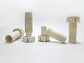 Plastic adjustable legs columns for furniture