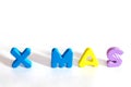 Plastic alphabet letter set for chrismas day.