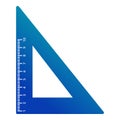 Plastic angle ruler icon, cartoon style Royalty Free Stock Photo