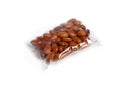 Plastic bag of beans Royalty Free Stock Photo