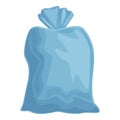 Plastic bag icon cartoon vector. Garbage box