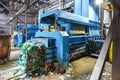 Plastic bales at the waste processing plant. Separate garbage collection. Recycling and storage of waste for further disposal. Royalty Free Stock Photo