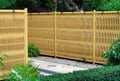Plastic bamboo fence Royalty Free Stock Photo