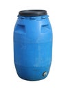 Plastic barrel chemical container Royalty Free Stock Photo
