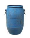 Plastic barrel chemical container Royalty Free Stock Photo