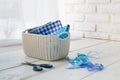 Plastic basket - home organizers for handmade accessories