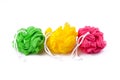Plastic bath sponge Royalty Free Stock Photo
