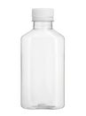 Plastic beverage bottle flat shape disposable