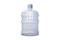 Plastic big bottle for water and pomp on white background.