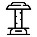 Plastic bird feeders icon, outline style