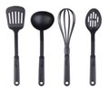 Plastic black kitchenware set