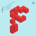 Plastic blocs letter F