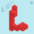 Plastic blocs letter L