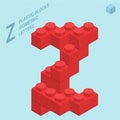 Plastic blocs letter Z