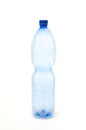 Plastic blue bottle Royalty Free Stock Photo
