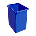 Plastic blue bucket isolated on white Royalty Free Stock Photo